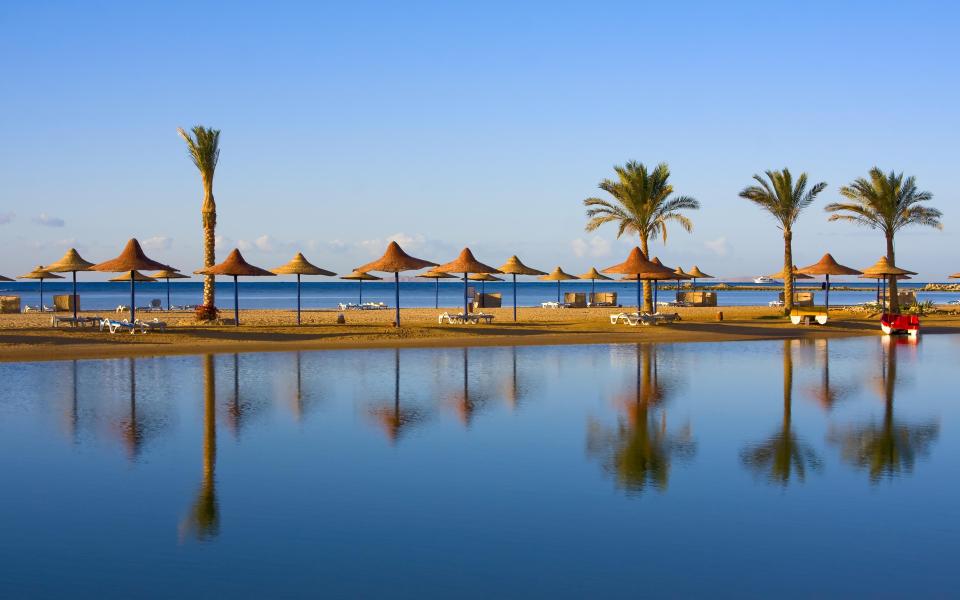 Many Brits are now travelling to the Red Sea resort of Hurghada, pictured, instead of Sharm El Sheikh 