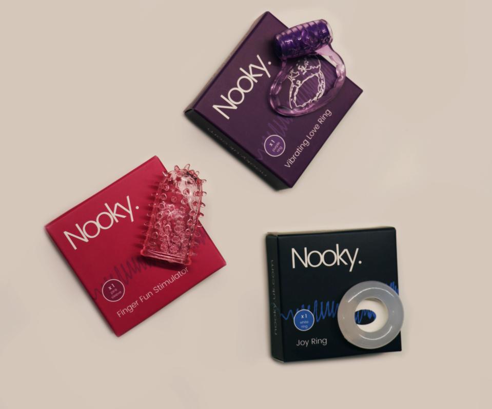  Poundland's new range is called Nooky and includes a finger stimulator, vibrating love ring, joy ring, sexual vitality supplements and lubricant