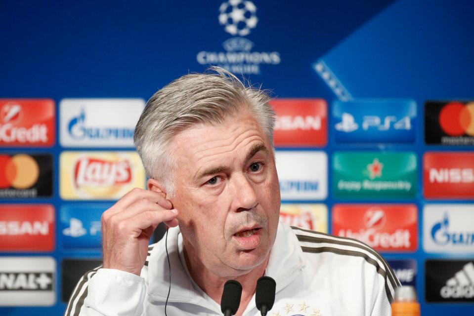  Carlo Ancelotti is also expected to favour a 4-3-3 formation