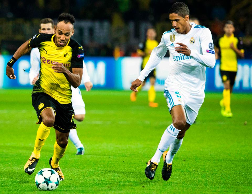  Raphael Varane - in action against Borussia Dortmund on Tuesday evening - has won three Champions League titles with Los Blancos