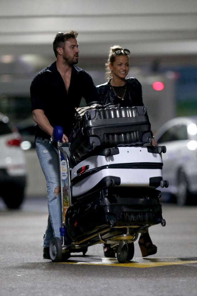  Sarah brought a whopping three suitcases with her to LA