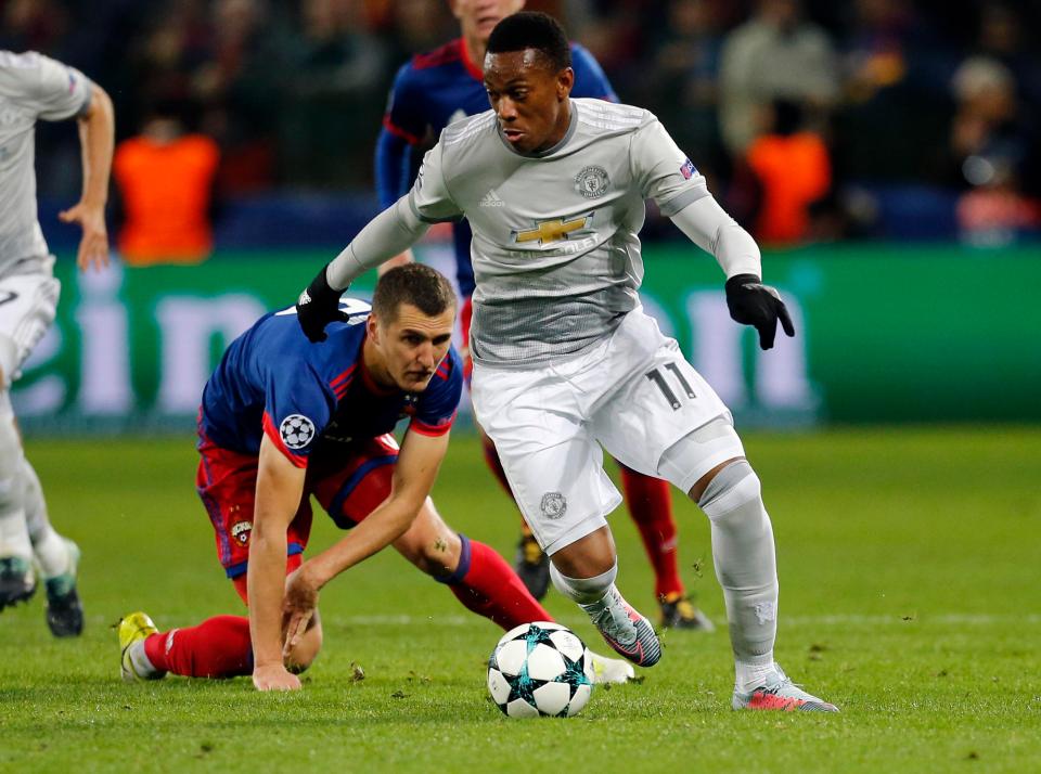  Anthony Martial scored from the spot as United beat CSKA 4-1 in Moscow