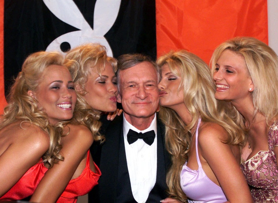 Hefner was famed for the parties he threw at the Playboy mansion, and being surrounded by models from his magazines