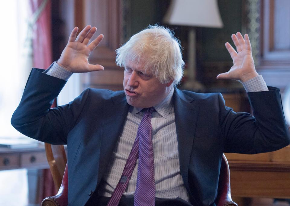  Boris Johnson has been accused of plotting against Theresa May