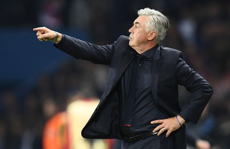 Carlo Ancelotti won two Champions League titles as AC Milan boss between 2001-2009