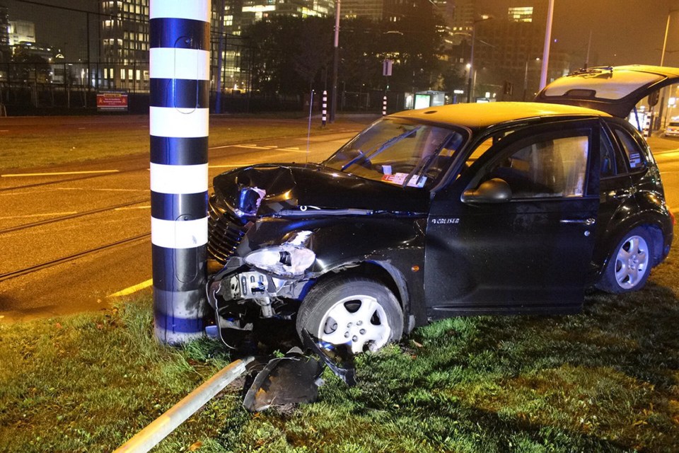 The Manchester City player broke a rib when his taxi skidded on the road and hit a lamp post