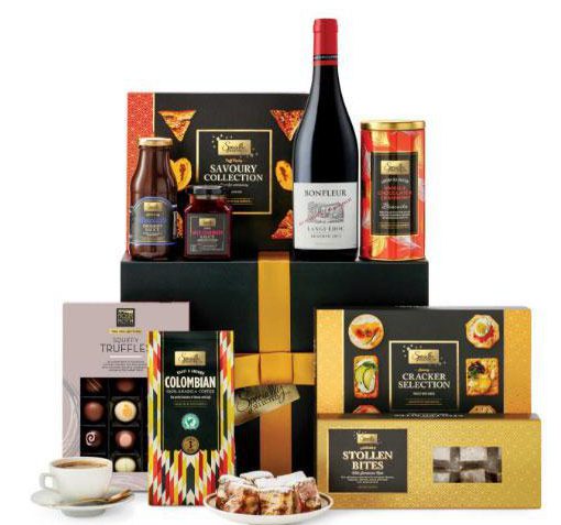  The Treats Hamper includes a range of sweet and savoury foods