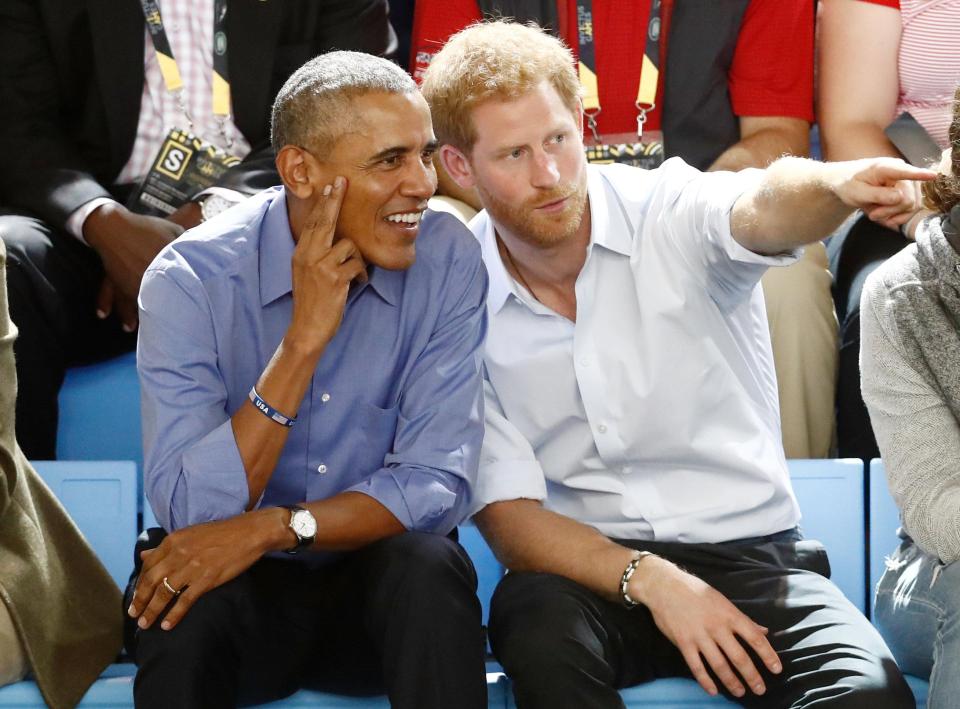  The snaps have reignited excited for the Harry Obama bromance