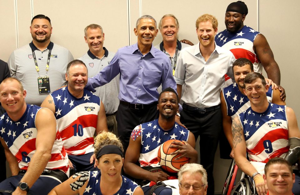  Harry and Obama posed for photos with Team USA