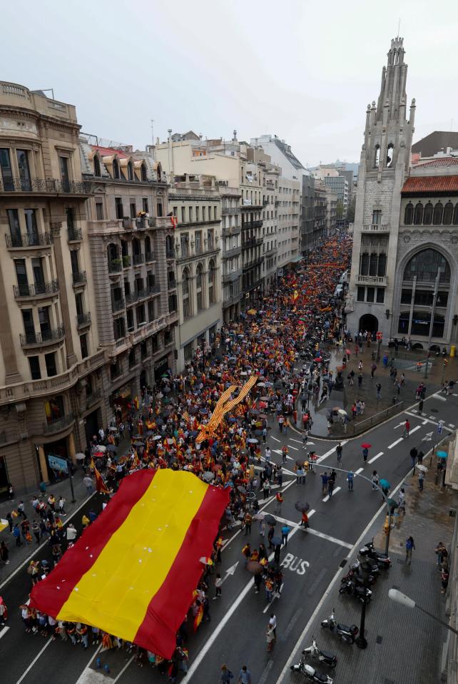  Protesters flooded the city in counter protest