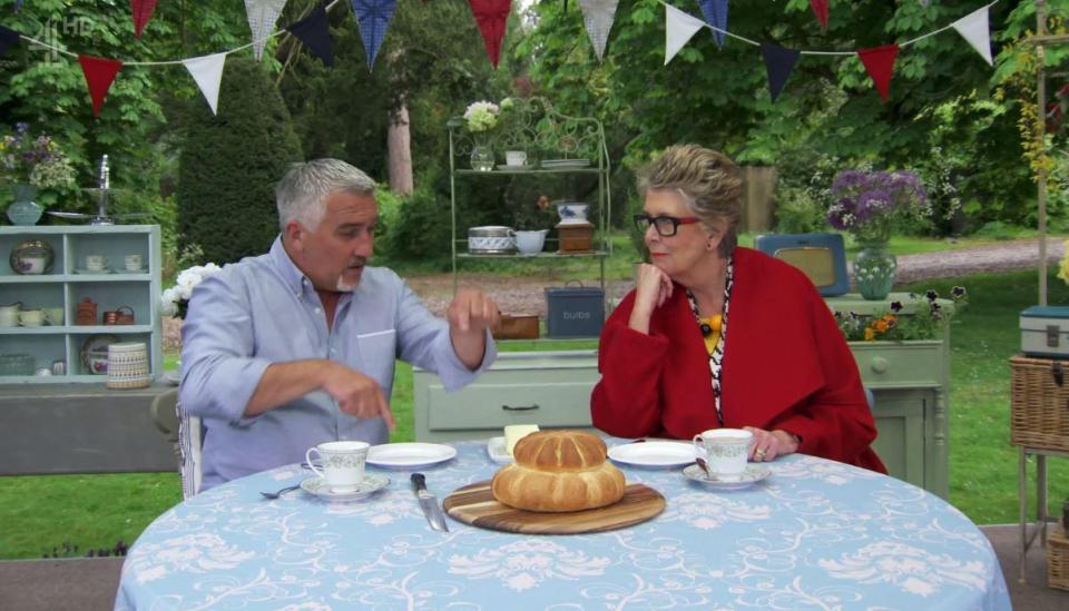  Prue Leith and Paul Hollywood got cheeky on this week's Bake Off