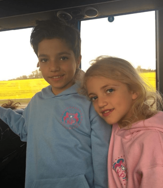  Katie and Peter have two children, Junior, 12, and Princess, 10, together