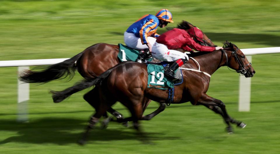  Lightening Quick (nearside) won on her debut