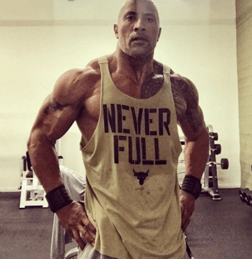  Dwayne Johnson is known for his rippling muscles and hardcore workouts