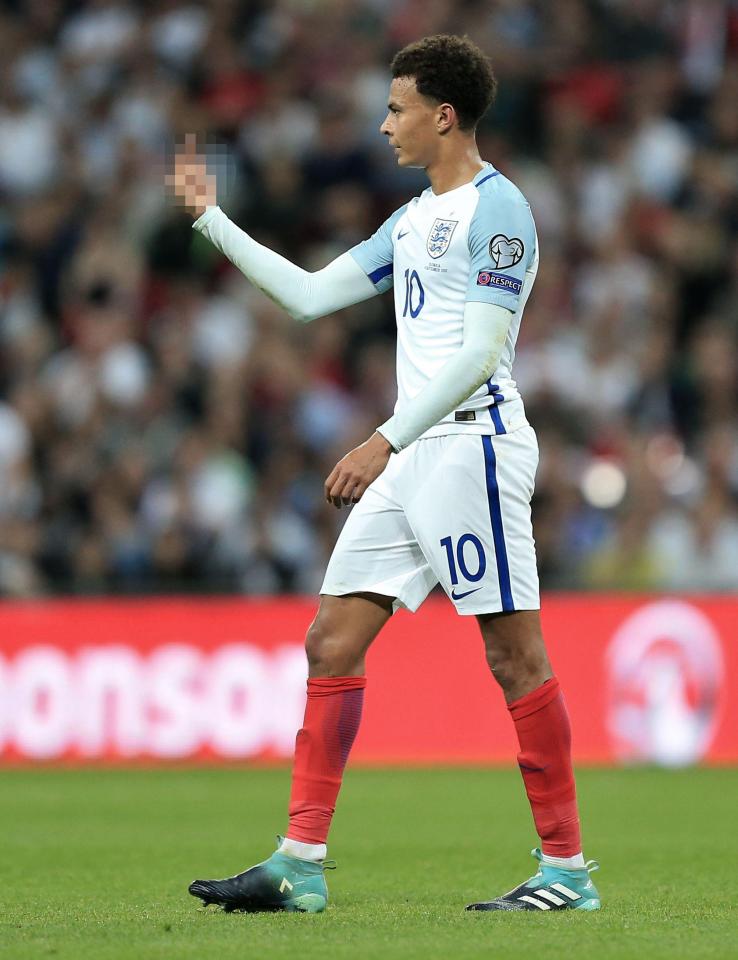  Dele Alli was banned one international game for jokingly swearing at Kyle Walker - although Fifa and FA rules are different