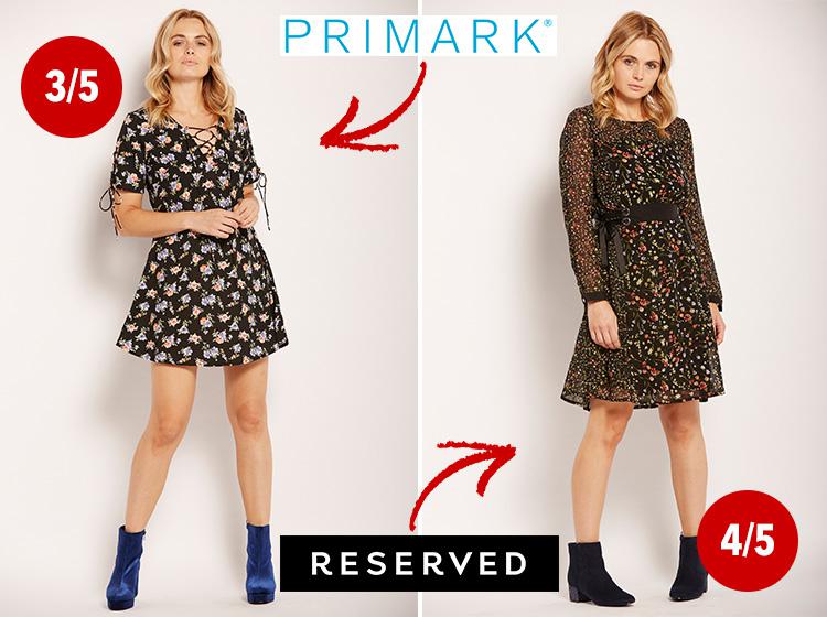  Left; Dress, £10; boots, £16 Right; Dress, £27.99; boots, £24.99