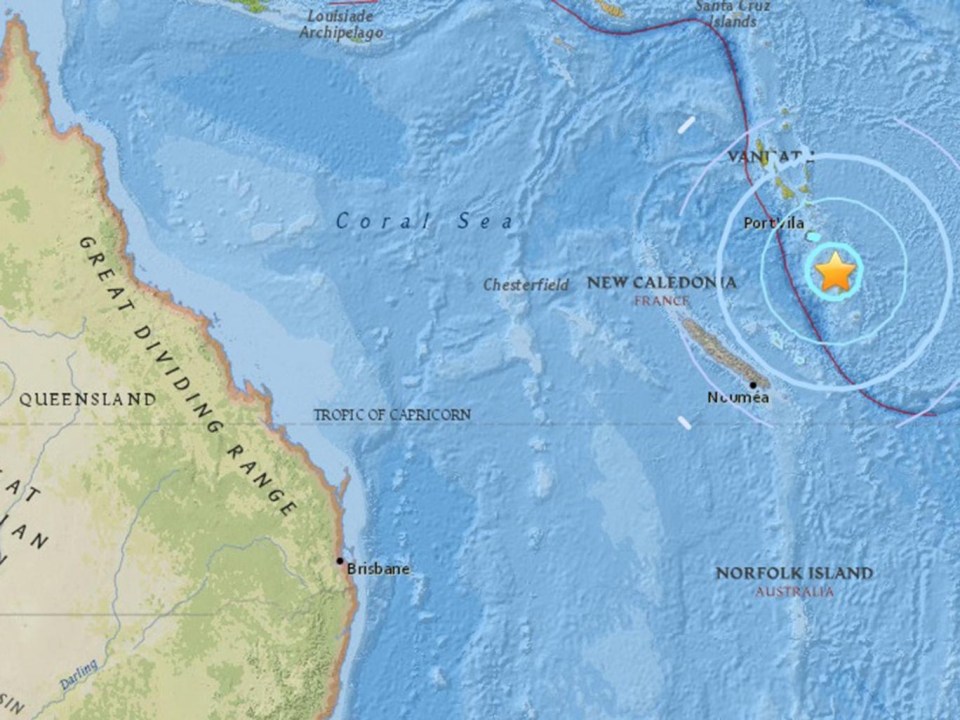 The tropical island has been rocked by a massive earthquake