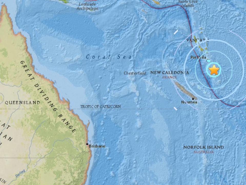  The tropical island has been rocked by a massive earthquake