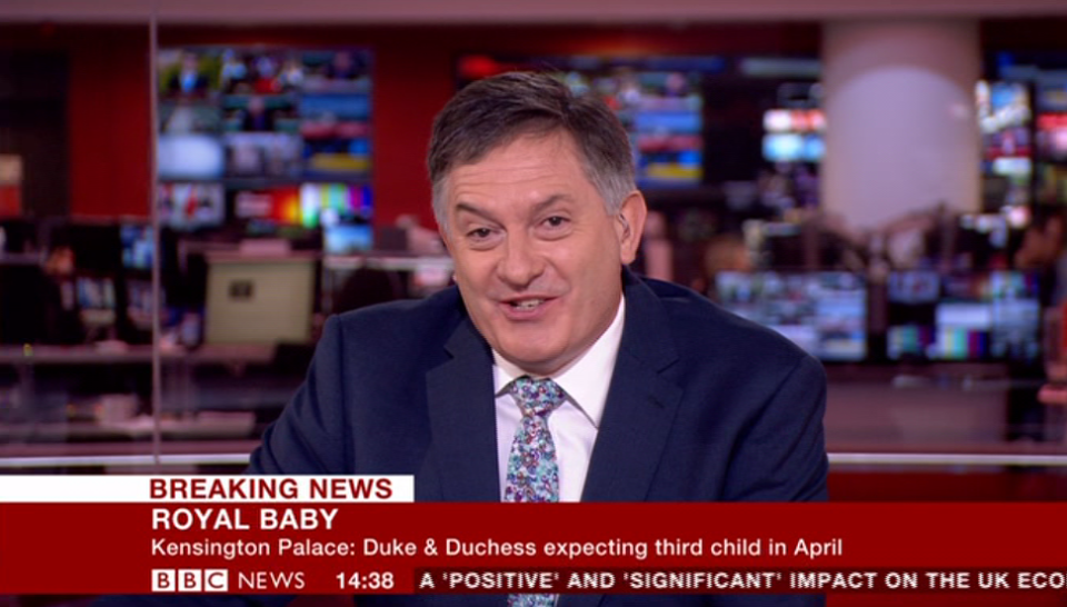  Simon McCoy has made a name for himself with his dry observations about news