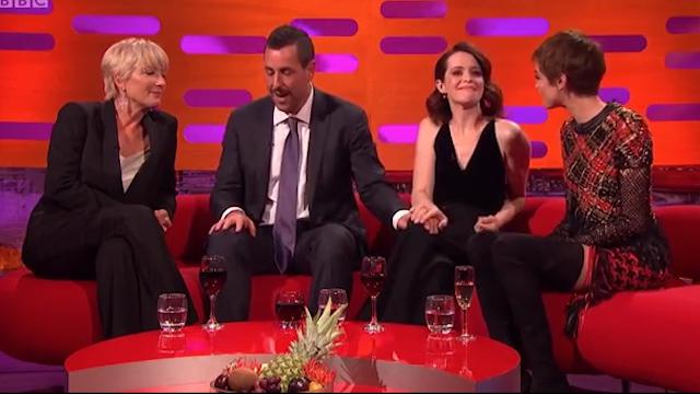  Adam Sandler kept touching Claire Foy's knee