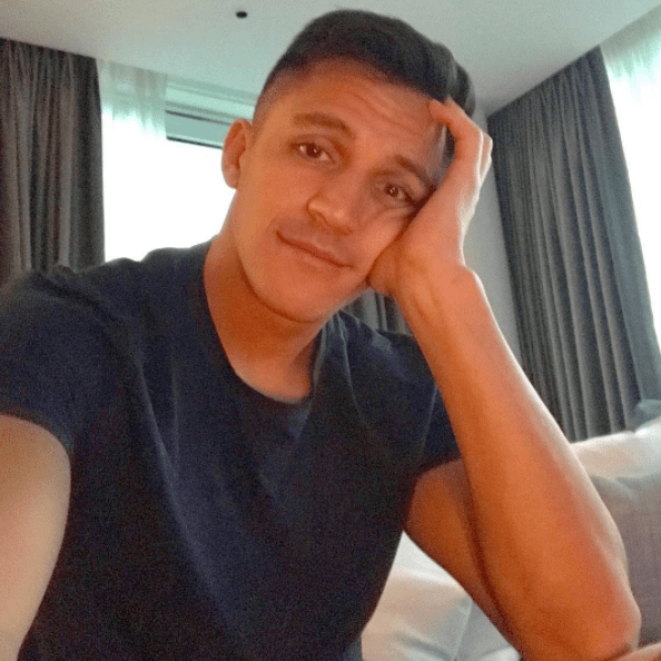  Alexis Sanchez was alone and bored as Arsenal's team to face Norwich was announced