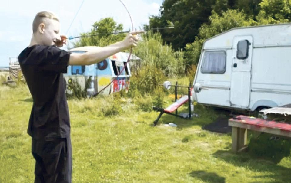  Archie has his own caravan behind the family home