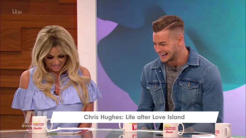  Their ongoing row led caused a heated dispute between Chris and Katie's pal Rylan