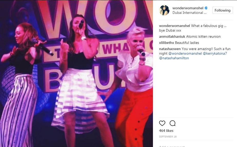  The real Atomic Kitten had performed in Dubia a month before