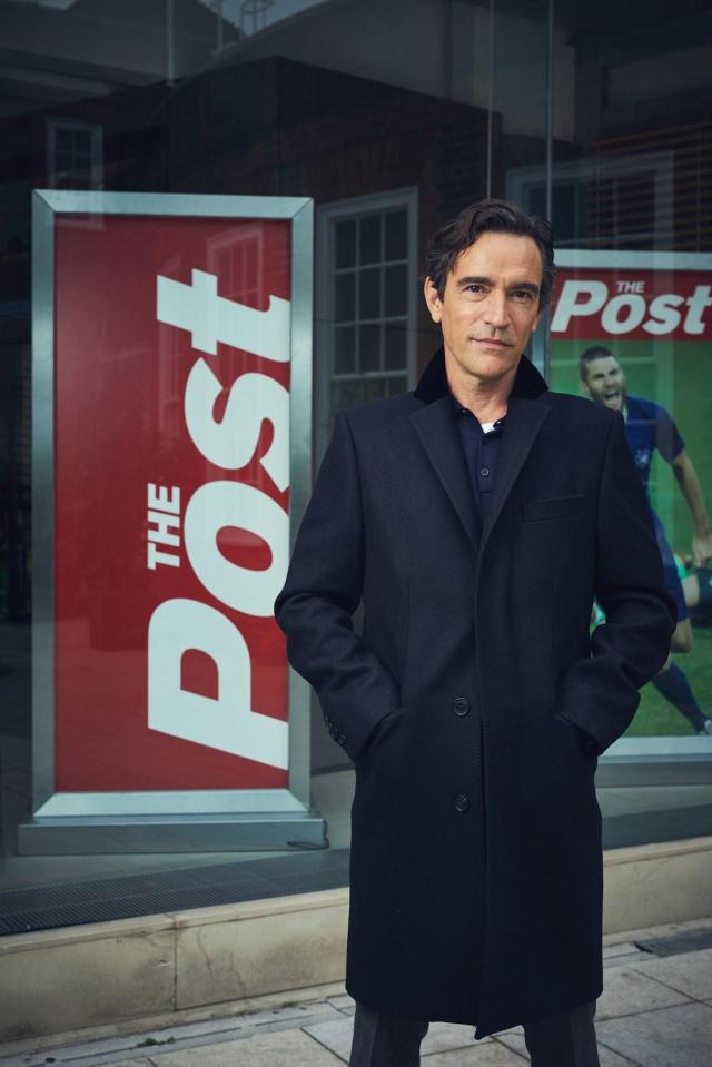  Ben Chaplin plays the editor of tabloid The Post in the show