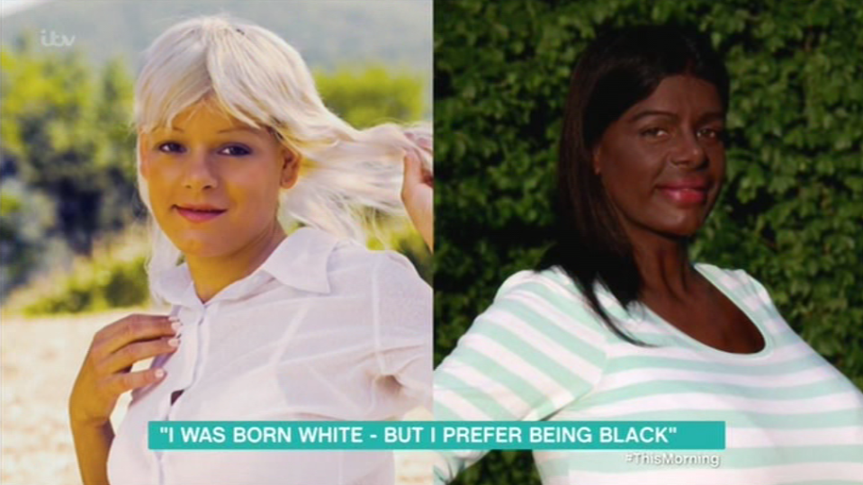  Martina has completely changed her appearance and now claims to identify 'as black'