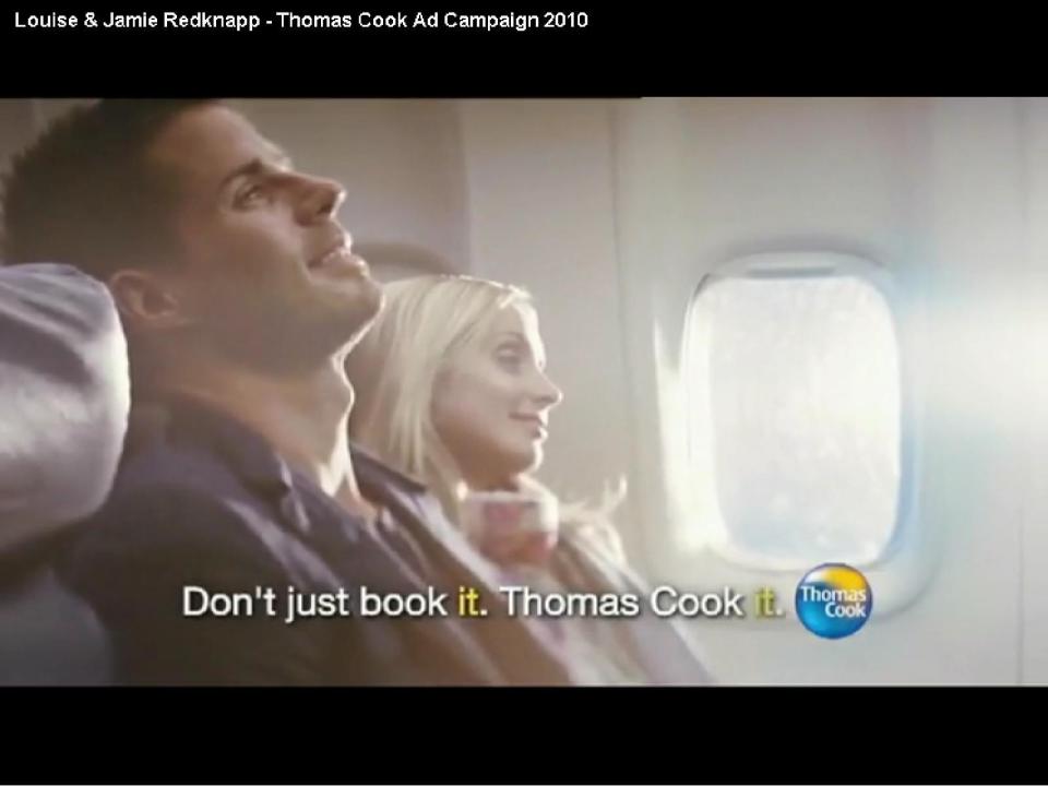  Louise and Jamie faced criticism for a cringeworthy Thomas Cook holiday ad