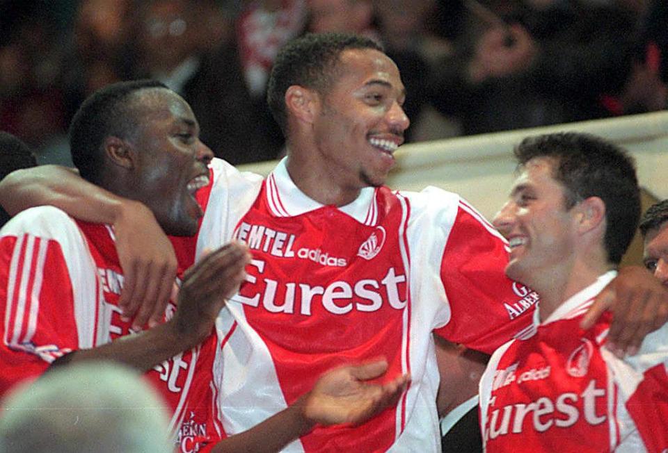  Thierry Henry started his career at Monaco but plied his trade as a winger before moving to Arsenal