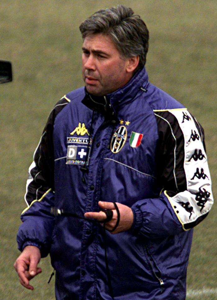  Carlo Ancelotti was at Juventus from 1999 yo 2001, but failed to win a trophy