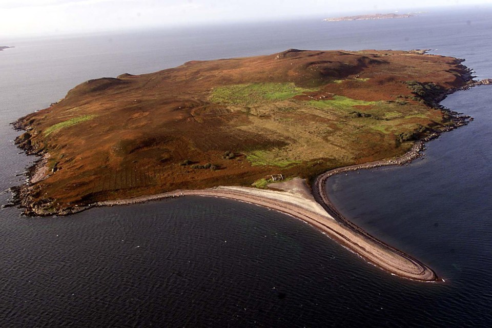 The Island of Gruinard, Wester Ross Scotland where scientists tested Anthrax