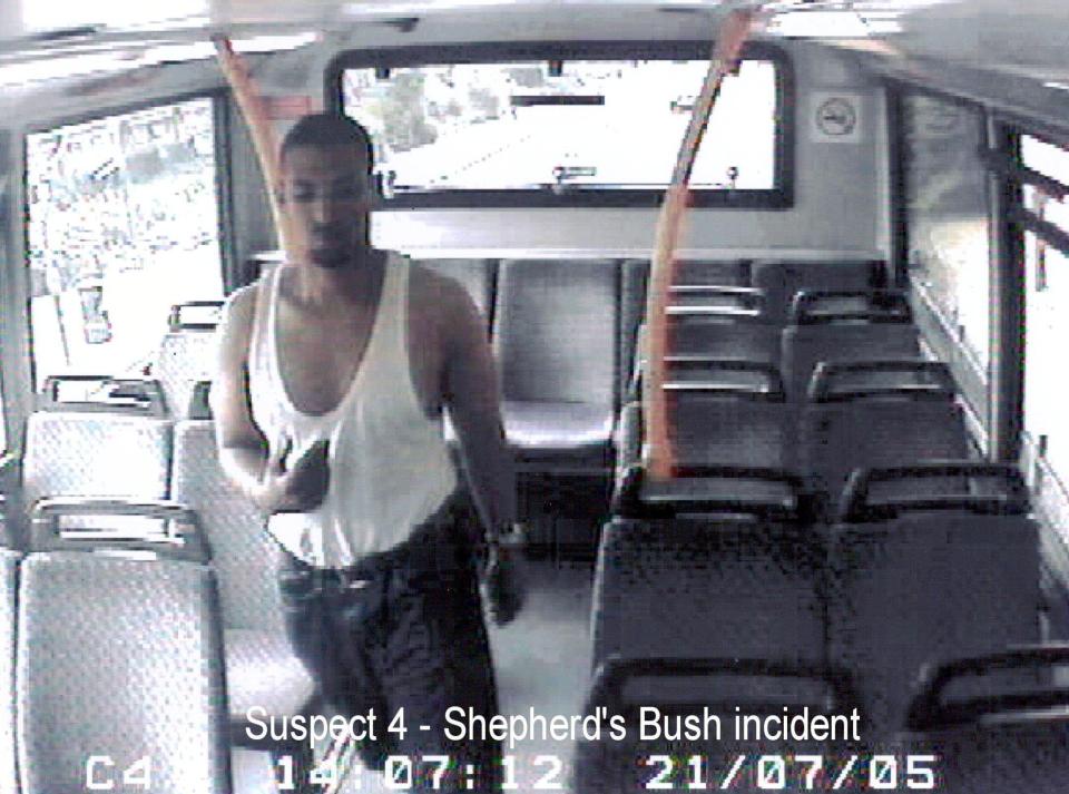  Osman is seen on board the number 22 bus as it travelled from Wood Lane, west London before his failed suicide bombing