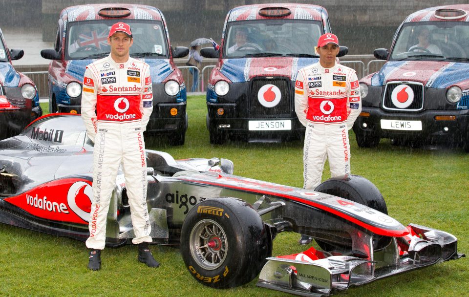  The way they were. Button and Hamilton in McLaren mode