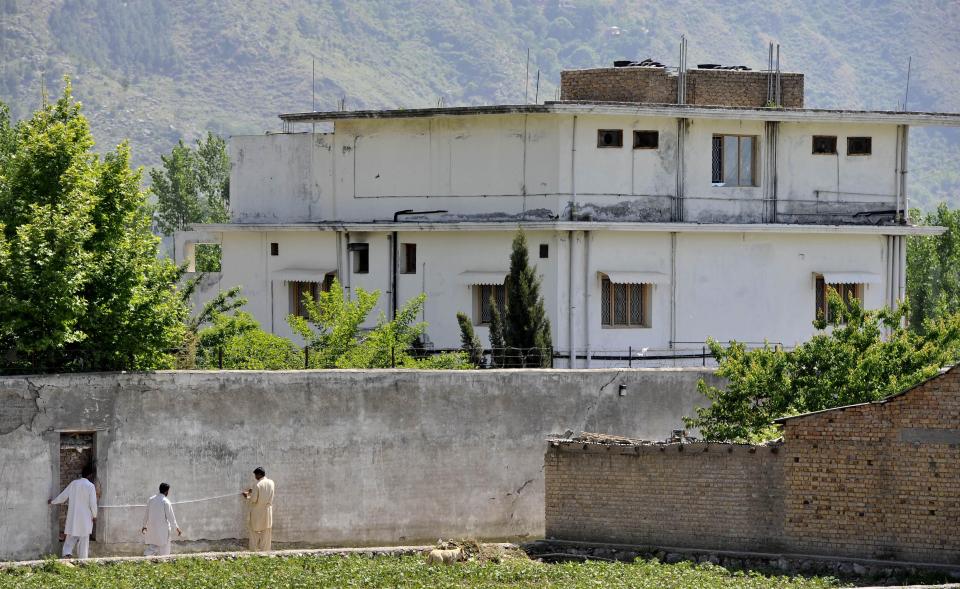  Hamza left this compound in Pakistan weeks before US Navy Seals stormed it and killed his father