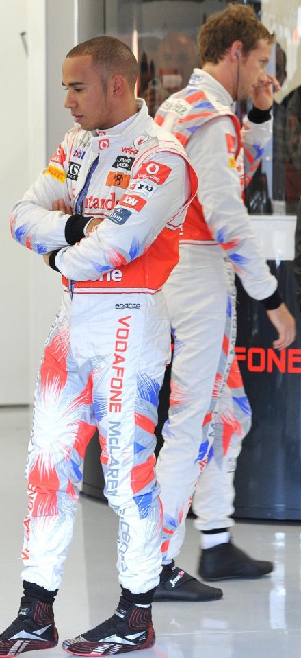  Button and Hamilton had a rather 'frosty' relationship at McLaren