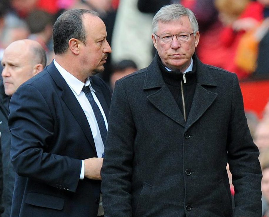  Spaniard Rafa Benitez and Scot Alex Ferguson became big rivals as the bosses of Liverpool and Manchester United respectively