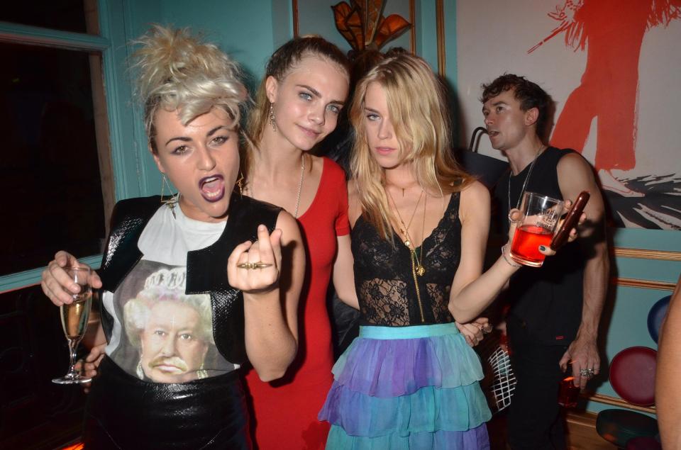  Lady Mary loves to party with her friends Jamie Winstone and Cara Delevingne