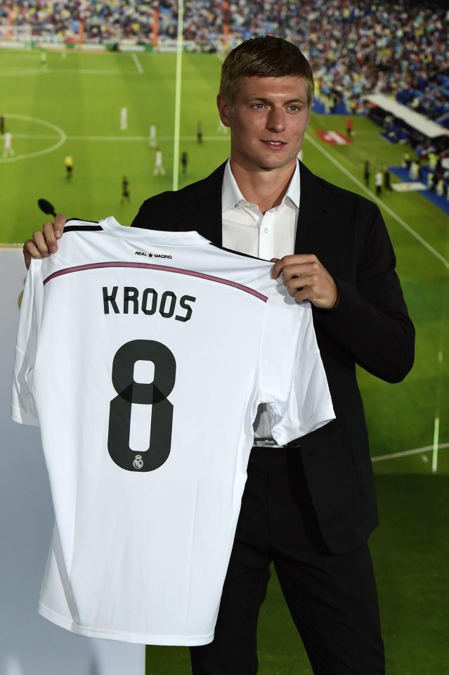  Toni Kroos joined Real Madrid in 2014 for the bargain price of £20million