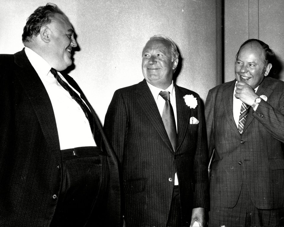  Baron Reginald Prentice with Ted Heath and Cyril Smith