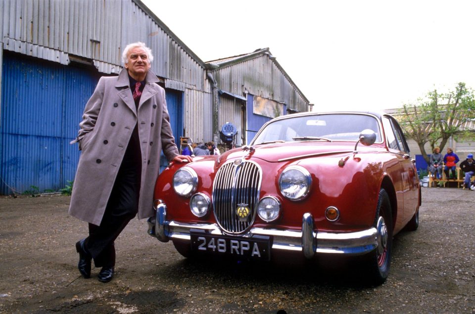  Fictional TV detective Inspector Morse and his trademark Jaguar Mark II