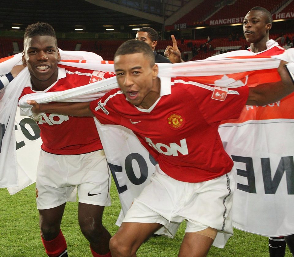  Pogba and Lingard won the Youth Cup in 2011 with United