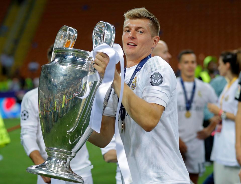  Toni Kroos has won two Champions League titles since joining Real Madrid