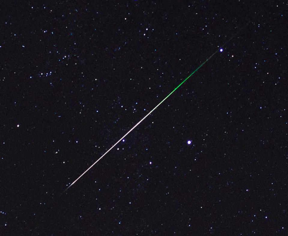 The Orionid meteor shower is associated with Comet Halley, and produces bright shooting stars