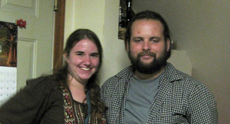 The couple pictured before they travelled to Afghanistan