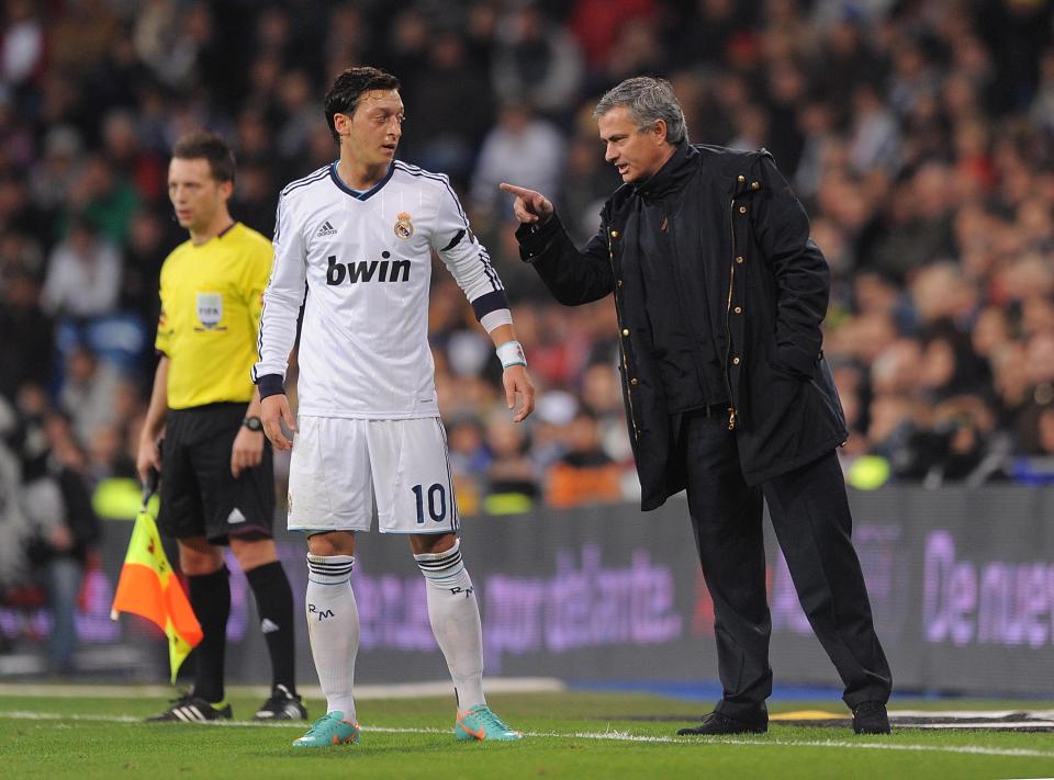  Ozil and Jose Mourinho had a good relationship at Real Madrid