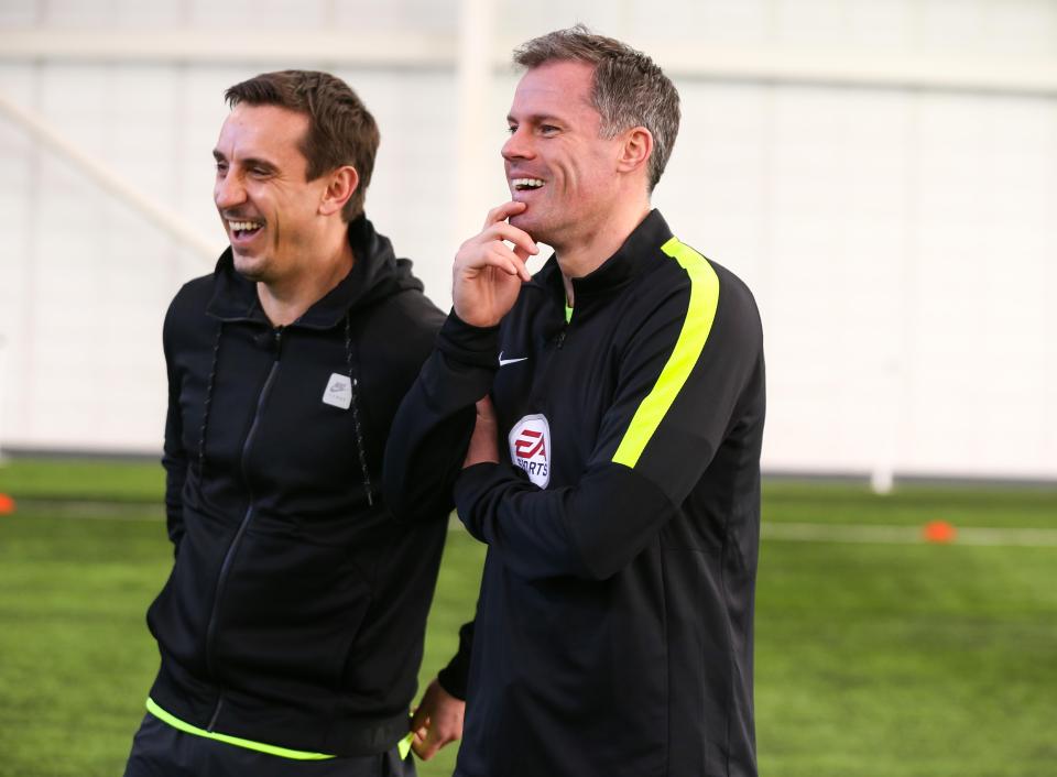  Gary Neville and Jamie Carragher were both stunned at Rafa Benitez's attack