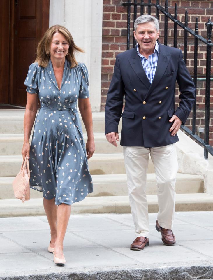  Goldsmith is the younger brother of Kate's mother Carole Middleton (left)